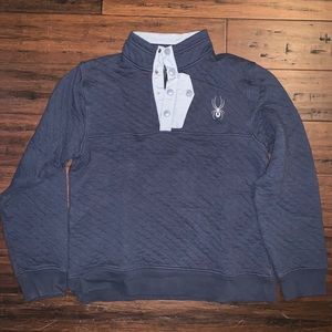 NWOT Spyder Quarter Zip/Button Sweatshirt